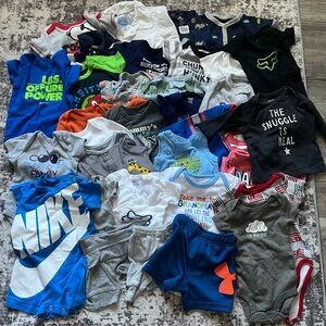 Bundle of boys preemie to 3 month clothing🩵